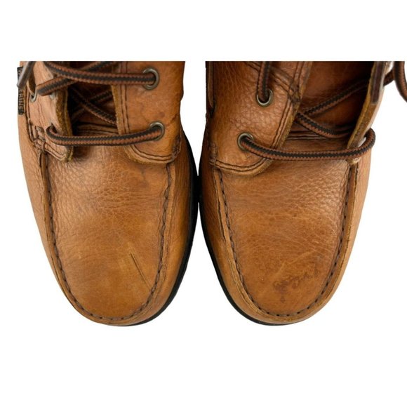 Men's Wolverine Brown Leather Steel Toe Work Boots Size 7.5 M - Picture 5 of 7